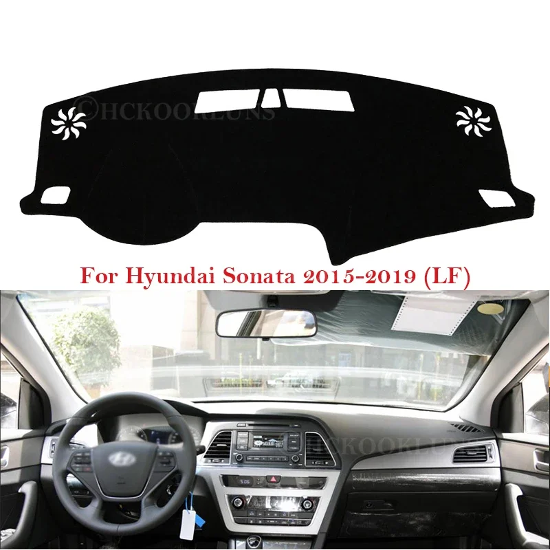 Car Accessories Dash Board Sunshade Anti-UV Carpet Dashboard Cover Protective Pad for Hyundai Sonata 2015 2016 2017 2018 2019 LF