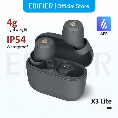 EDIFIER X3 X3 Lite TWS auricular inalámbrico Bluetooth Bluetooth 5,3 asistente de voz control táctil hasta 24 horas de reproducción EQ preestablecido