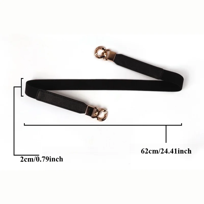 Trendy Slim Waist Belt: Women’s Fashionable Minimalist Versatile Belt Versatile Dress Accessory Summer Elastic Waist Cincher