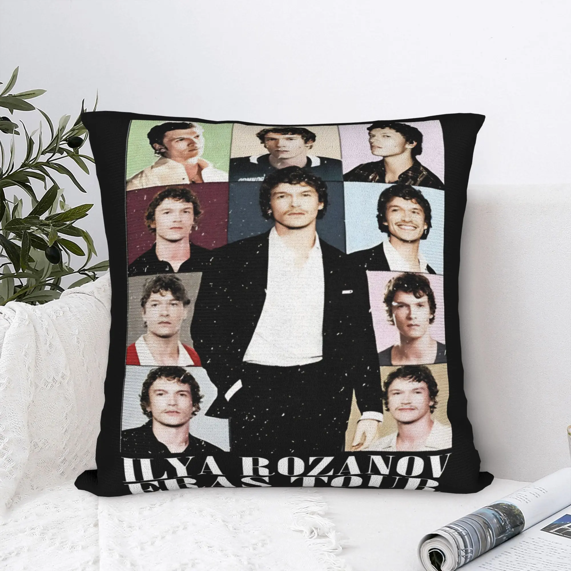 Jonathan Bailey Actor Square Pillow Cases Comedy Cushion Covers Novelty Polyester Decor Pillowcase for Sofa 40*40cm