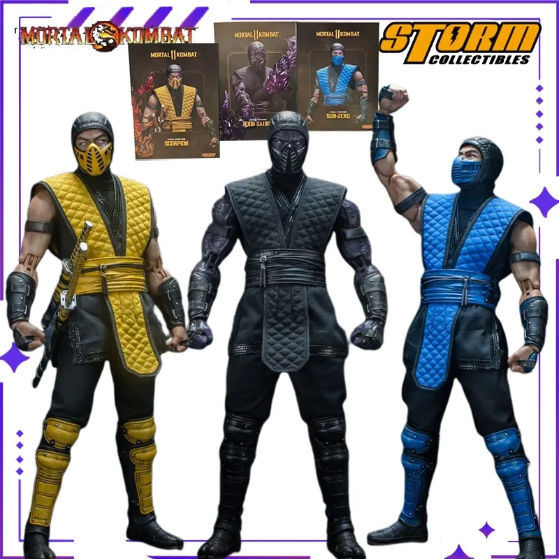 

Authentic Storm Toys Original 1/6 Mortal Kombat Sub Zero Absolute Zero Ninja DCMK10 Game Mobile Doll Model Toy Gift Collection