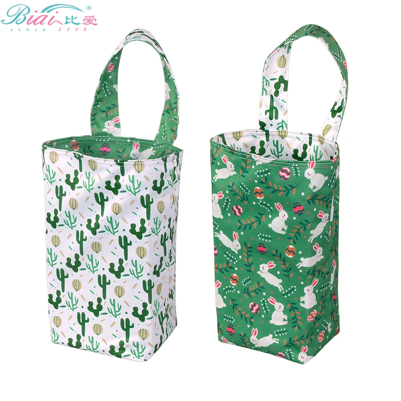 حقيبة تخزين ملابس الأطفال من بياي ، منظم دلو مضاد للماء ، حقيبة منظمة رياضية تستخدم على كلا الجانبين حقيبة حفاضات للنساء ،