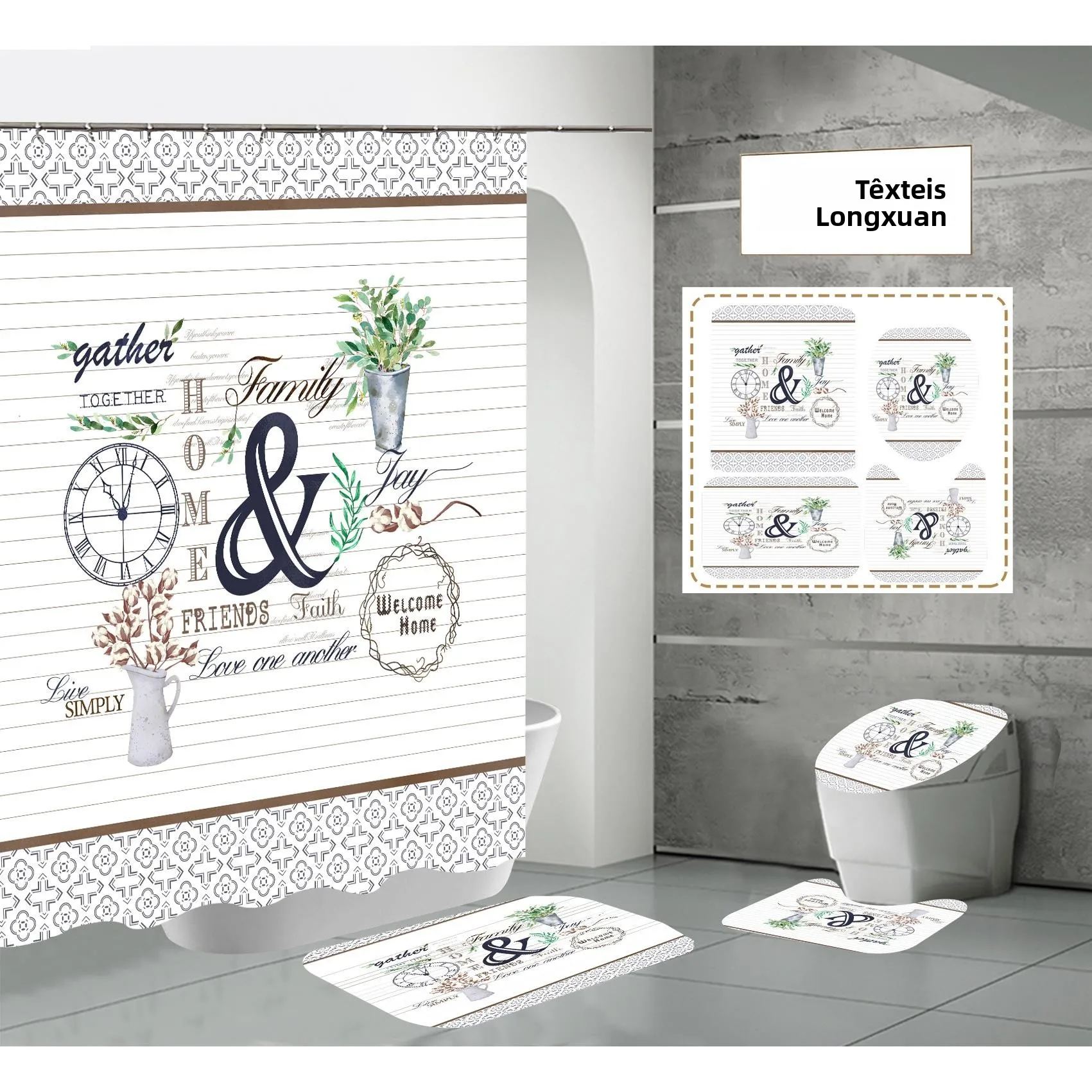 high-definition-digital-waterproof-polyester-shower-curtain-hotel-bathroom-partition-creative-personalized-bath-curtain