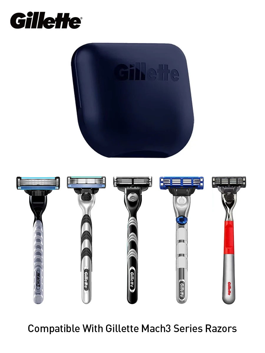 Gillette Rasierklingenkopf Reise-Schutzhülle Tragbar Mit Drainagelöchern Passend für Mach3 Fusion5 SkinGuard FlexBall Power Rasierer – Detail 9