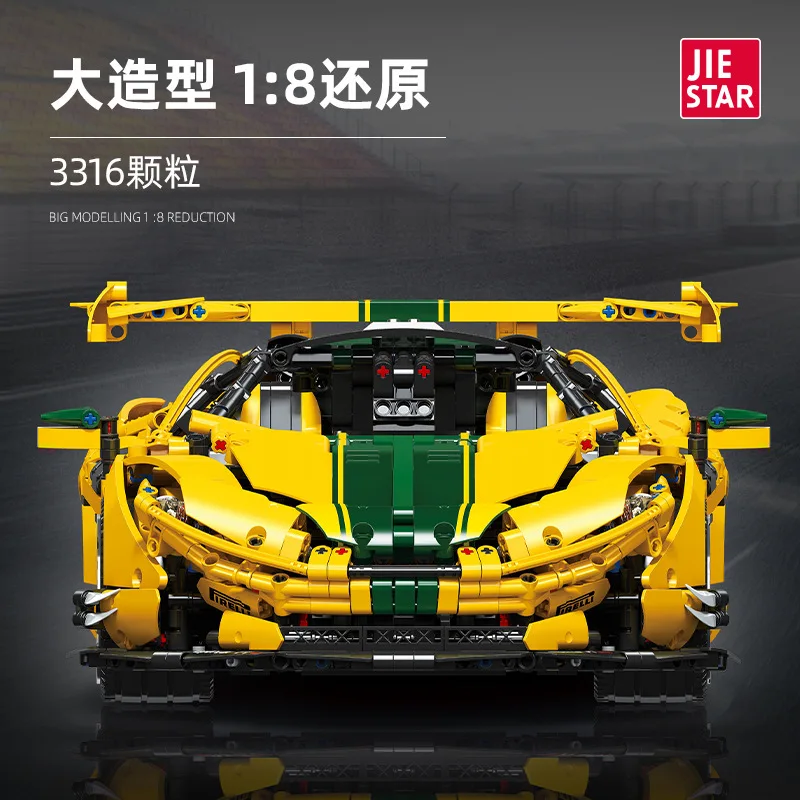 3316pcsS Technical Remote Control Technical Sports Car Building Blocks Model MOC Racing Bricks Toys for Boys Birthday Gift Set