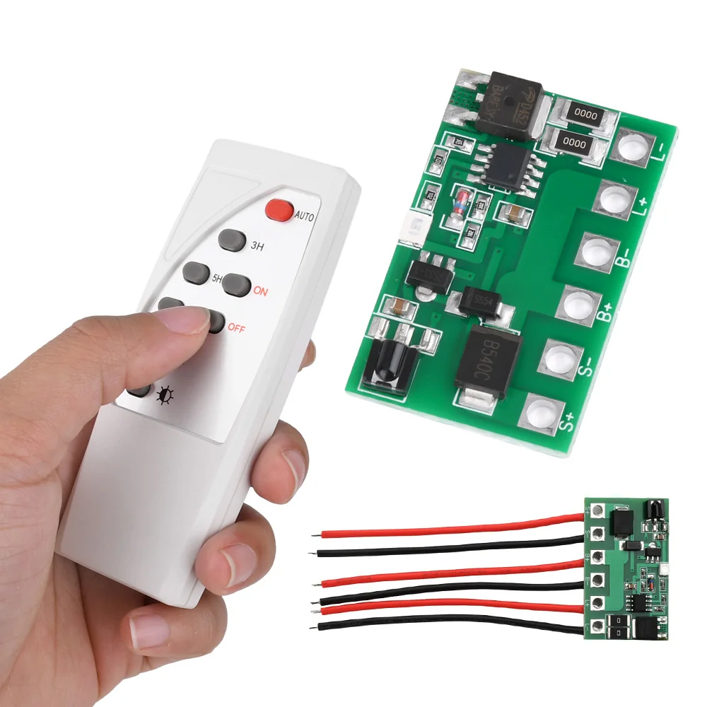

6.4V 7.4V 11.1V 12V Solar Street Light Circuit Board Solar Light Driver Control Board with Remote Control Timing