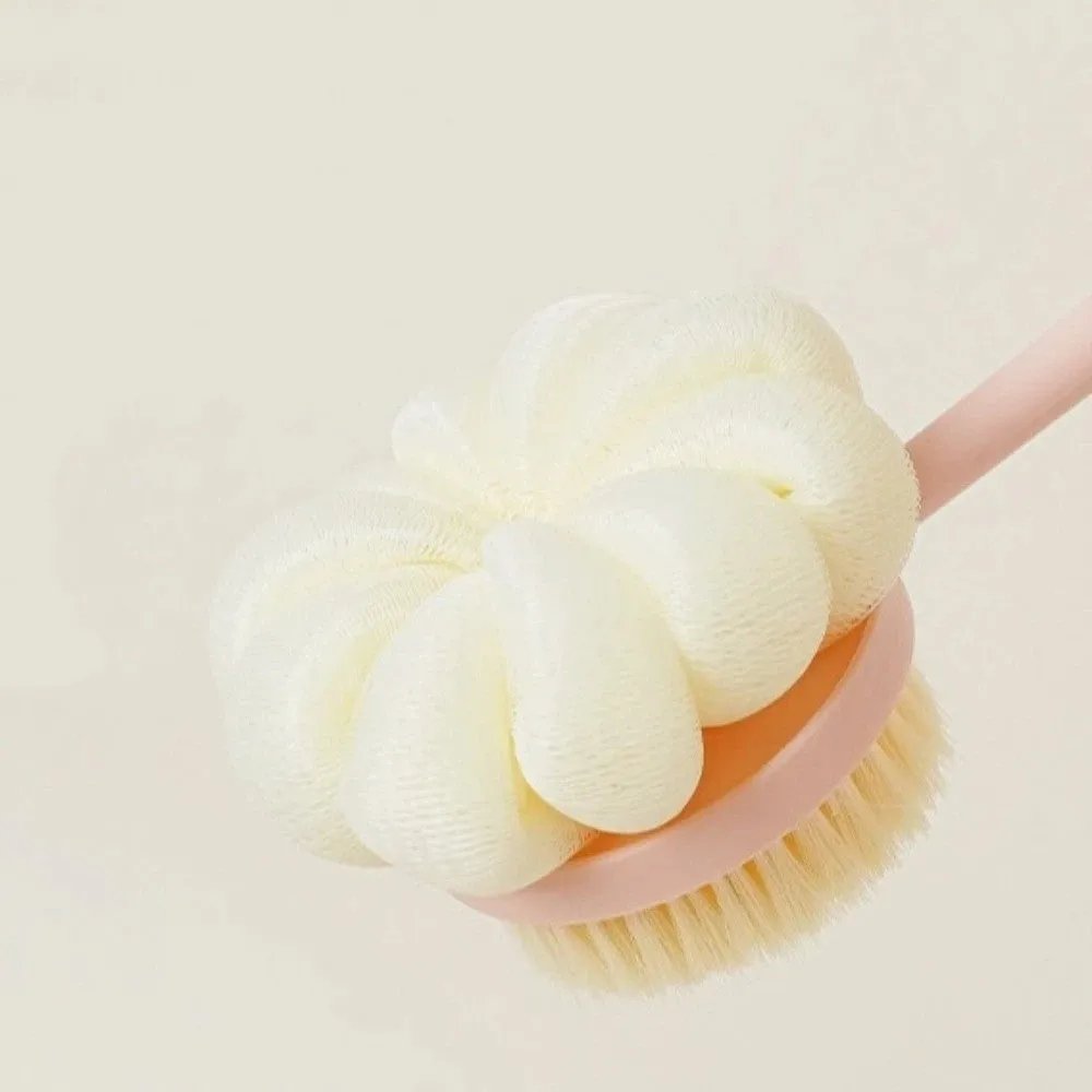 Two Sided Bath Brush Soft Bristles Exfoliating Shower Brush Multi functional Long Handle Skin Cleaning Tools Bathing