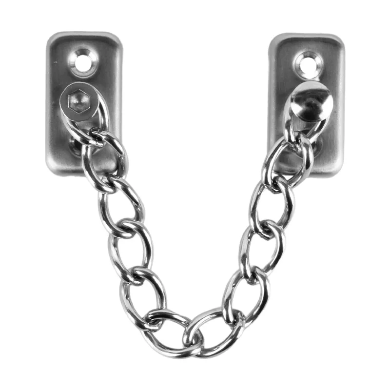 Detachable Door Chain Limiter Stainless Steel Window Lock Buckle Child Safety Anti-theft Lock Multi-Function No Punch/Punch Lock