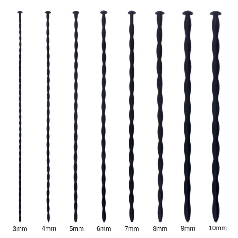 8 أحجام لينة سيليكون مجرى البول موسع الحصان العين عصا القضيب قضيب الذكور الاستمناء انسداد محفز القسطرة الجنس لعب للرجال #1