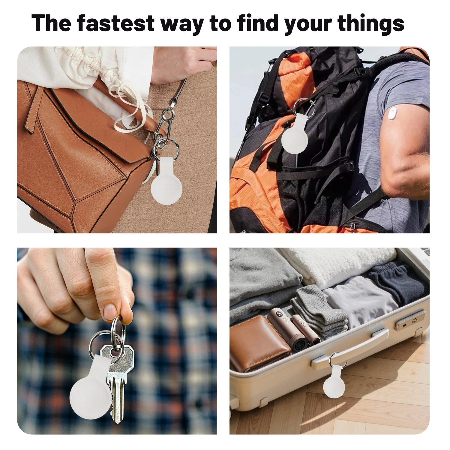 أجهزة تعقب محدد العلامات الذكية لجهاز Apple AirTag Mini GPS Tracker Car Vehicle Protable Anti Lost Case Bluetooth Localizador #6