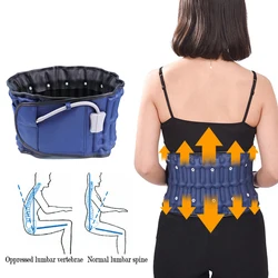 Lumbar Traction Device Waist Protector Inflatable Waist Belt Back Support Health Care Spine Traction Backache Back Massage Brace