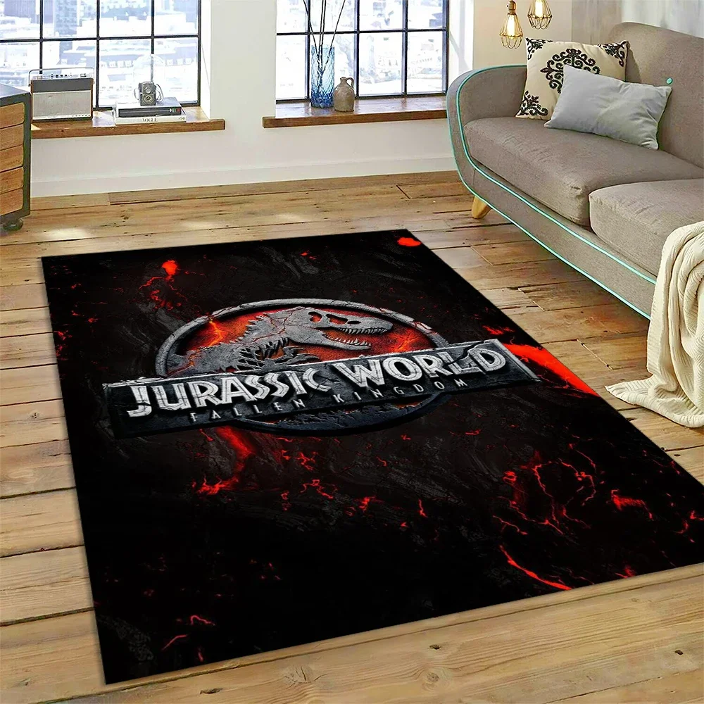 Cartoon Jurassic Park Dinosaur Dino Carpet Rug for Bedroom Living Room Home Sofa Decoration,Children Game Large Decor Floor Mat