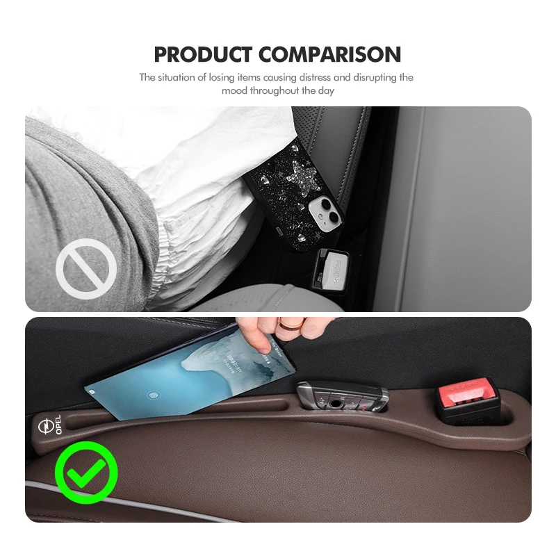Car Seat Gap Filler Strip Side Seam Plug Leak-proof Filling Strips Auto Accessories For Opel Astra G H J K F Corsa D Zafira B