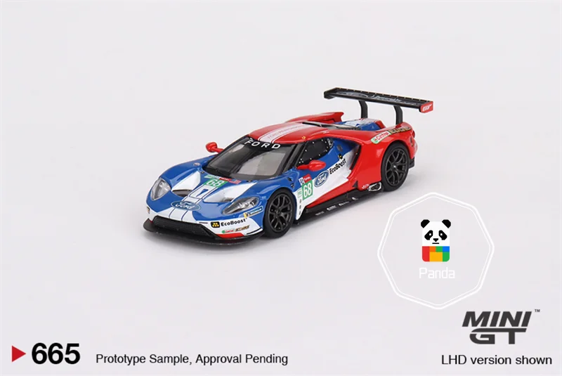 MINIGT 1:64 4 Cars Set Ford GT 2019 24 Hours of Le Mans Racing Collectible Gift Miniature 7cm Approx.