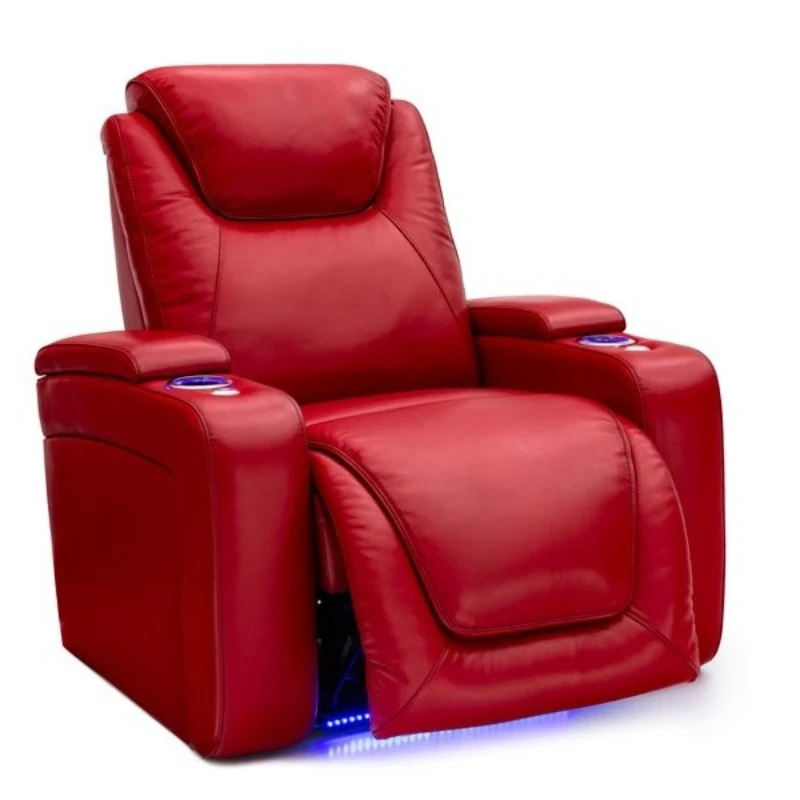 Modern Electric Lift Blue Electric Red Foldable Extra Large Black Home Theater Leather Lightweight Lounge Chair