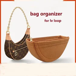 Argon only Sale indoor bag】inserto Organizer per borsa per Lv Loop Hobo Organizer divisore Shaper Protector scomparto