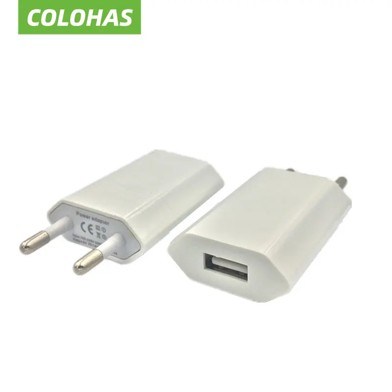 Mobile Phone Charger EU Plug Adapter USB Wall Charger Travel Home AC US Adapter for IPhone 5s 6s 7 Plus for Samsung S5 S6 S7