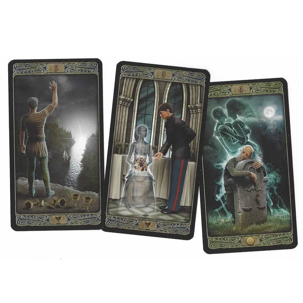 بطاقات Ghost Tarot A 78 Deck English Visions Divination Edition Deck Borad Playing Games