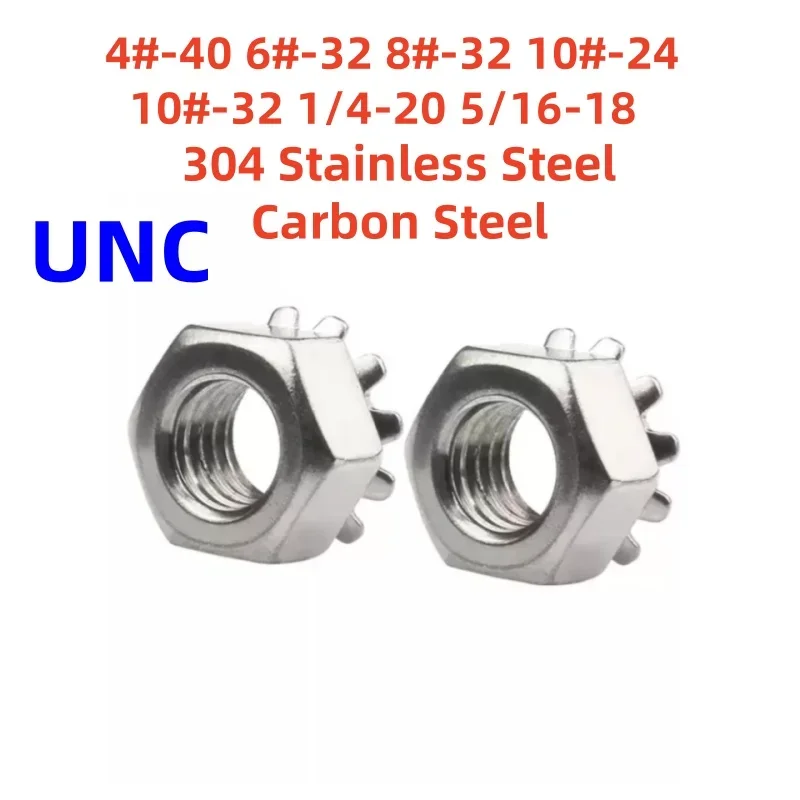 UNC 4#-40 6#-32 8#-32 10#-24 10#-32 1/4-20 5/16-18 304 Stainless Steel /White Zinc K Type Nut Multi tooth Anti Loosening Nut