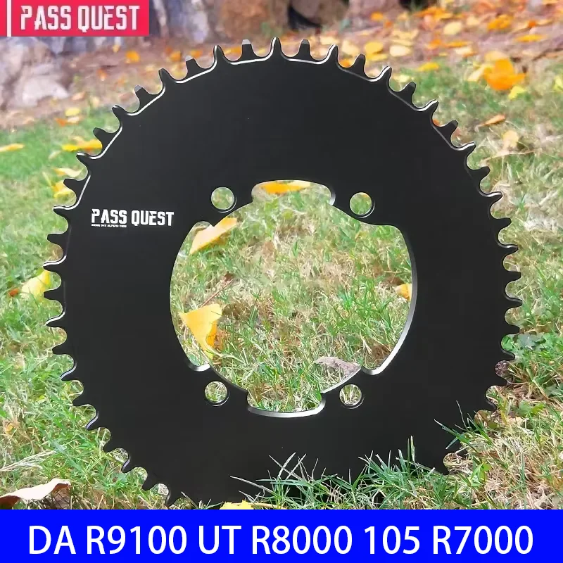 

PASS QUEST Овальная одинарная звездочка 105 R7000 ultegra R8000 dura ace R9100 110 звездочки BCD узкая ширина 110bcd 4-болтовые звездочки