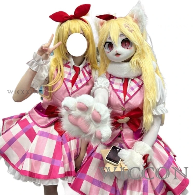 Anime Aikatsu！Hoshimiya Ichigo Cosplay Costume Wig Pink JK Uniform Skirt Adult Woman Kawaii Lovely Masquerade Ball Suit