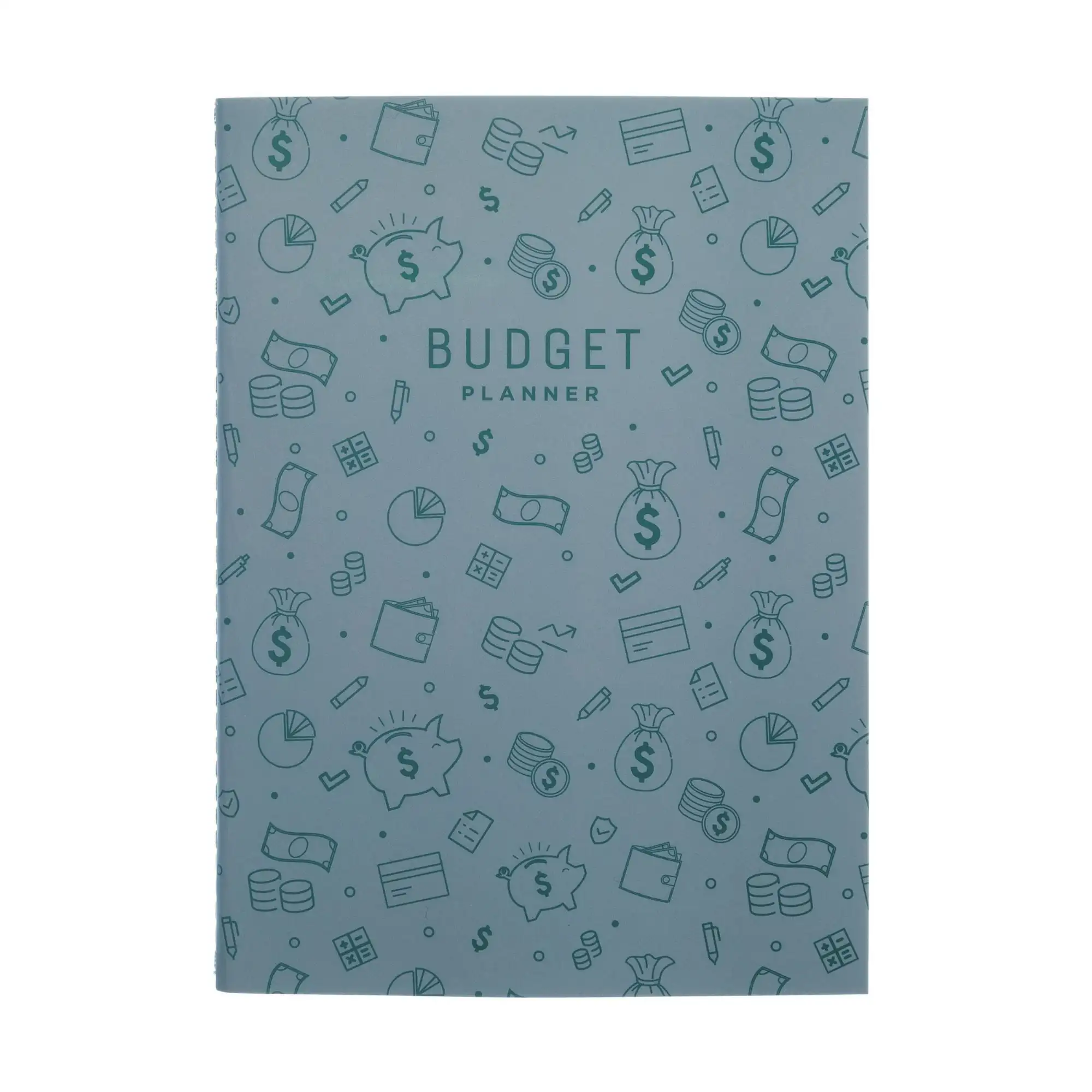 (4 шт.) Ручка + Gear Monthly Small (5,5 x 7,5 дюйма), зеленая, 12 месяцев