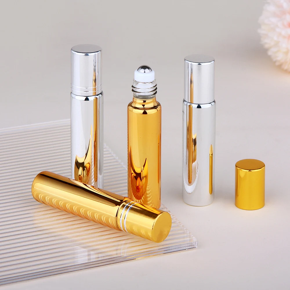 20/30/50/100Pcs 10ml Essential Oil Bottle Perfume UV Glass Refillable Perfume Bottle Small sample