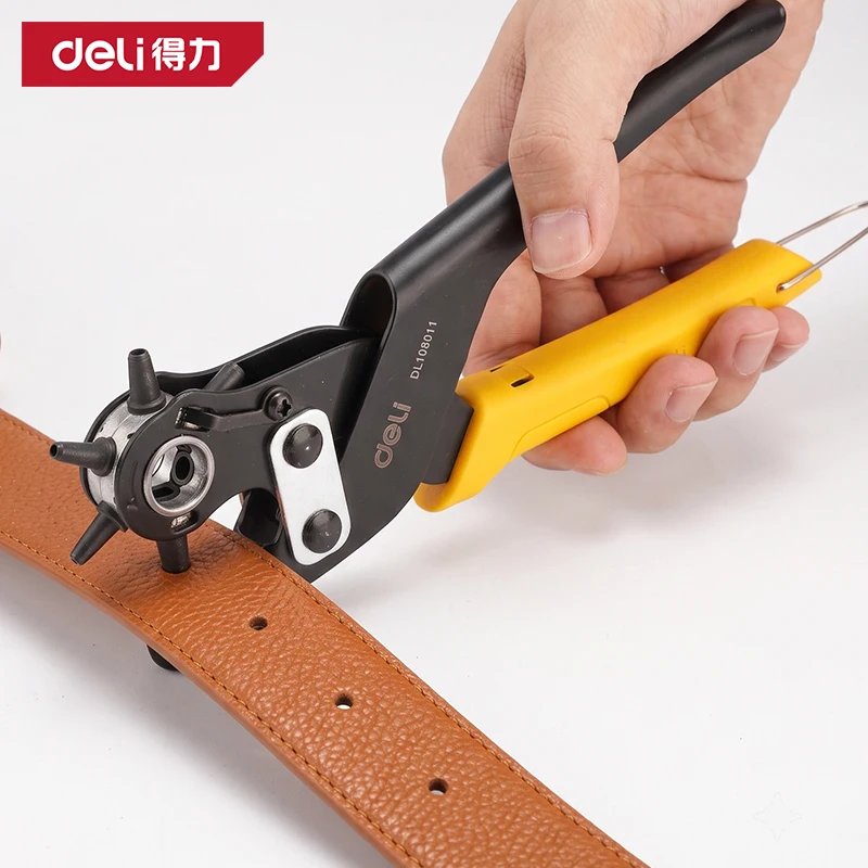 Leather Hole Punch Pliers Tools Multifunctional C45 Carbon Steel Belt Hole Punching Tool Heavy Duty Eyelet Puncher Crafts Tool