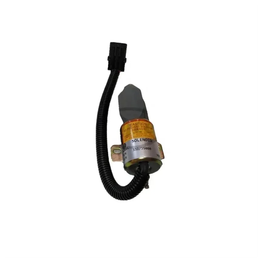 332/J5060 24V Fuel Shutoff Stop Solenoid For JCB JS130 JS160 Volvo Excavator