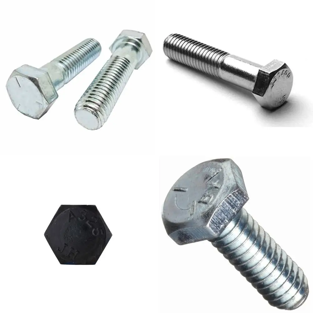 

Grade 5 Zinc-Plated Hex Cap Screws, Coarse Thread, 3/8-16 x 5-1/4, 50 Pieces, Partially Threaded, 1 Inch of Thread Length