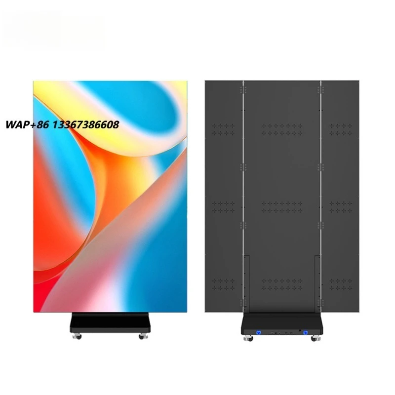 Hot Sale Foldable LED Poster Display P1.8 P2.5mm Floor-Standing Trifold LED Poster Screen