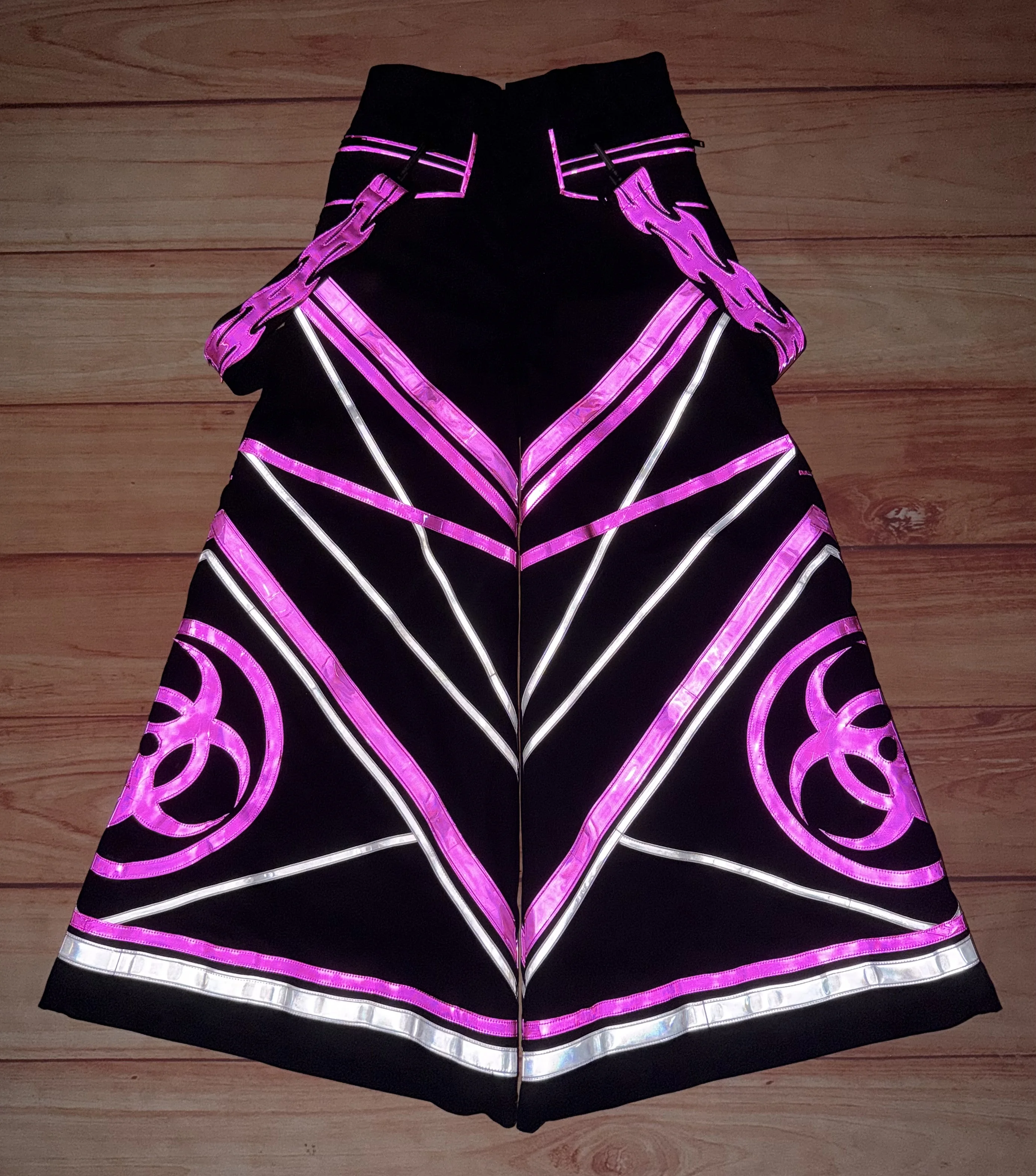 Image of PHATTPANT Phat Pants Rave Gear Pink Biohazard C102
