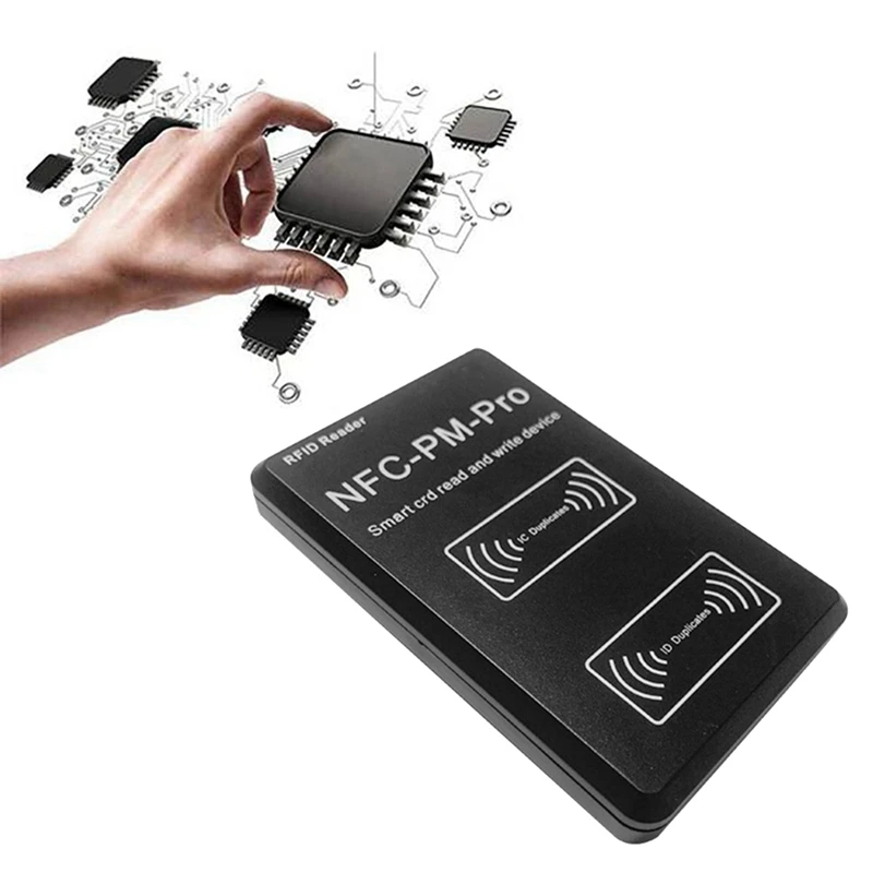 Lecteur de puce intelligent RFID, décodeur PM PRO, copieur de clé NDavid, ID, clone d'étiquette IC, carte de clone de jeton d'écriture d'insigne, 13.56Mhz, 125 tiens z