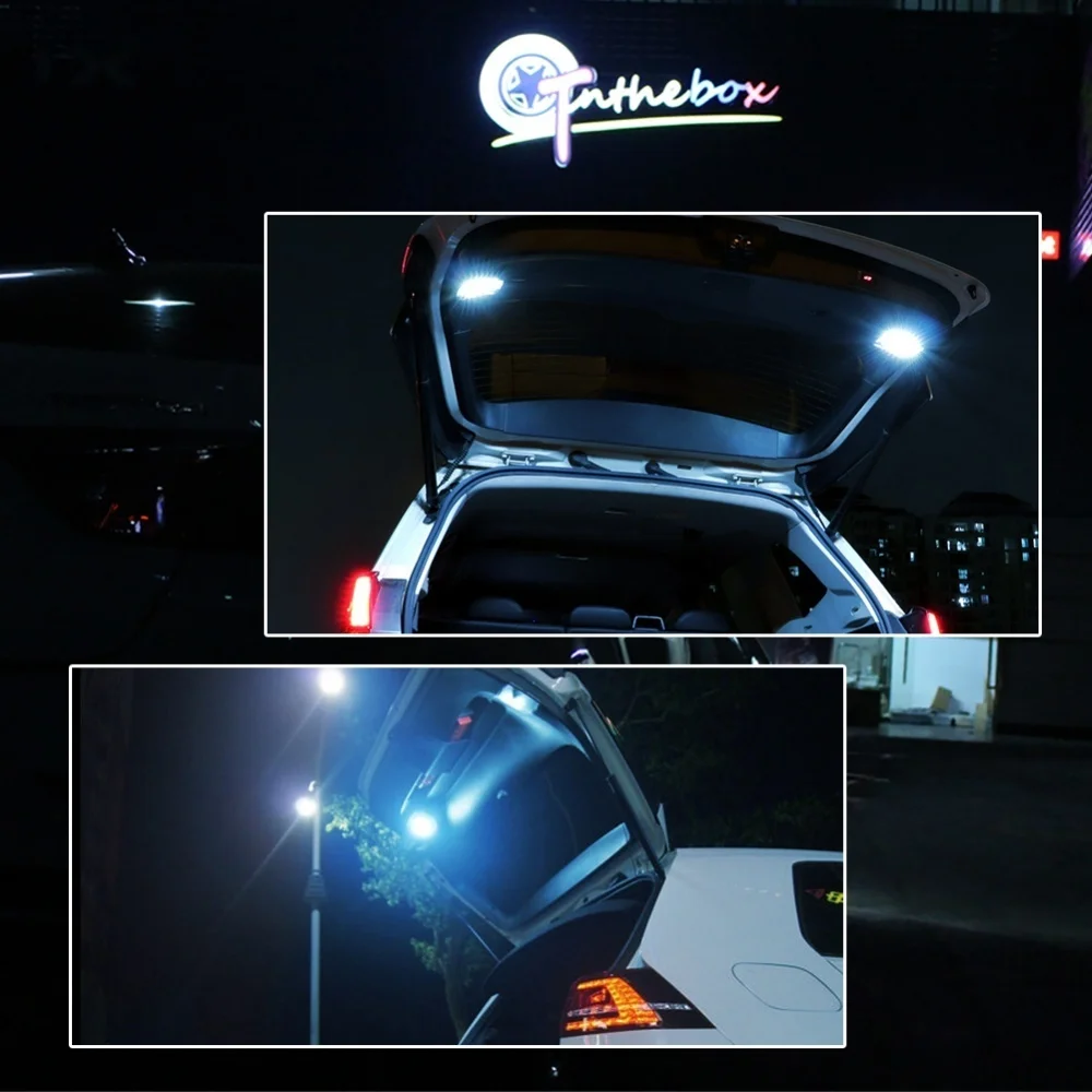White / Ice Blue LED Interior Lights Rear Trunk Cargo Area Ceiling Lights Tailgate Lamps Assembly For Toyota C-HR CHR 2016-2022 - view 6