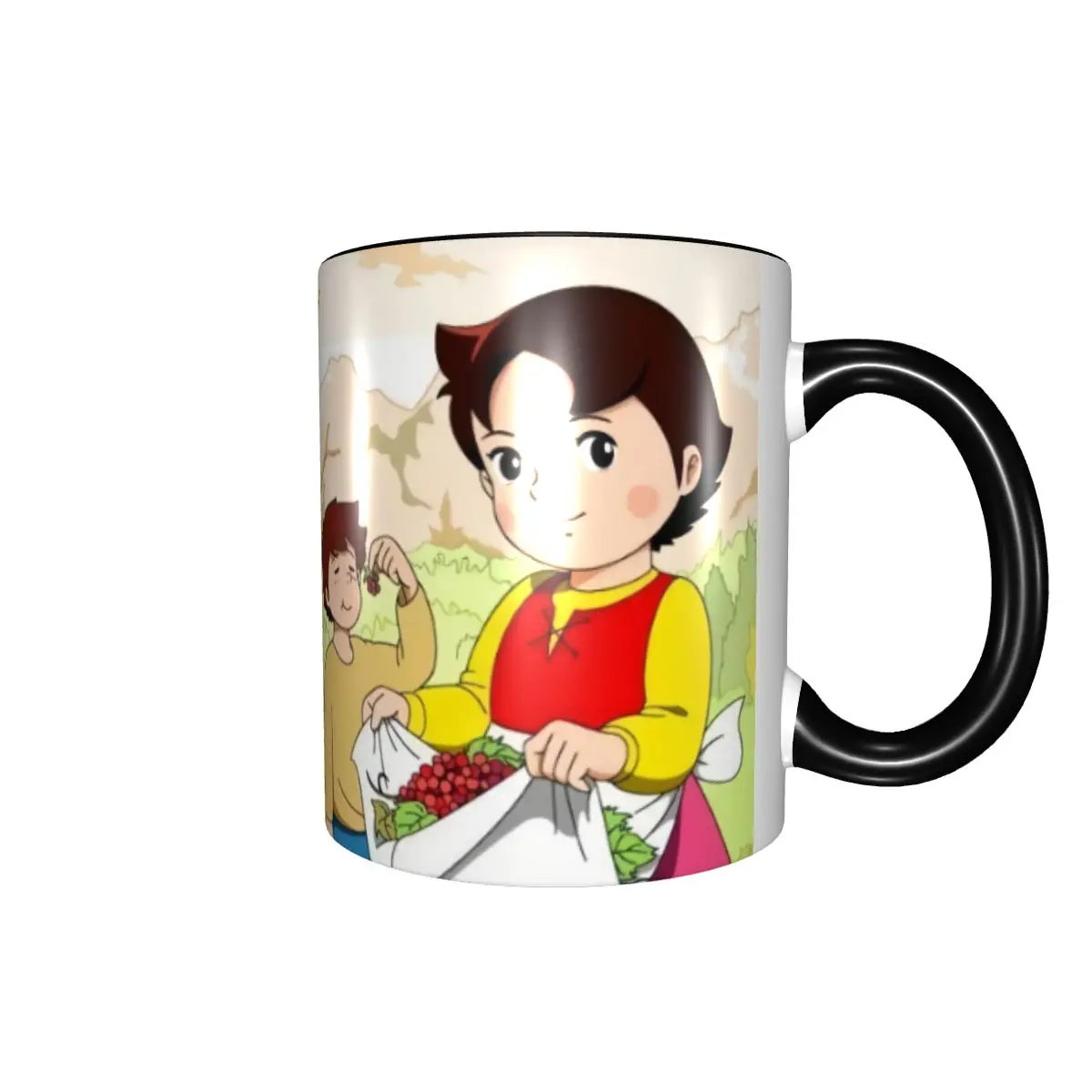 Anime Heidis Girl Of The Alps Comic Cartoon Coffee Mug DIY Ceramic Milk Tea Mug Cup