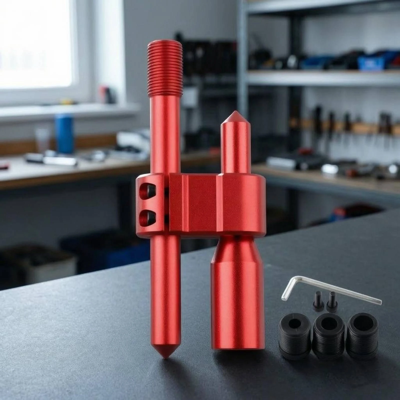 H-Shaped Shifter Extension Rod Universal M18 X 1.5 Gear Knob Adapter Manual Gearbox Shifter Extension Slim Cylindrical
