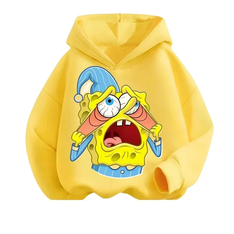 

Spongebob Autumn/Winter Fashion Casual Hooded Long-sleeved Children's Sports Hoodie Cute Hoodie For Boys And Girls