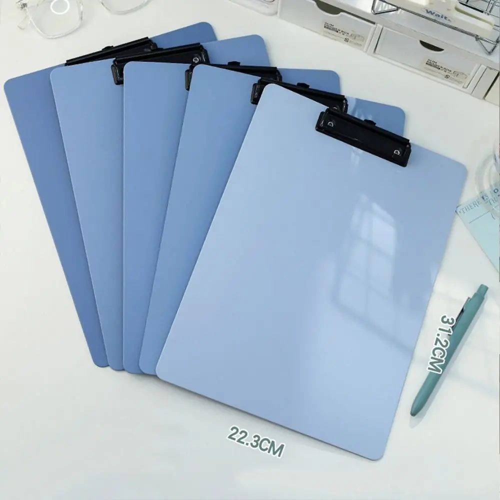 Hanging Gradient Color Clipboard Thicken Drawing Writing Signing A4 File Board Clamp School Office Student