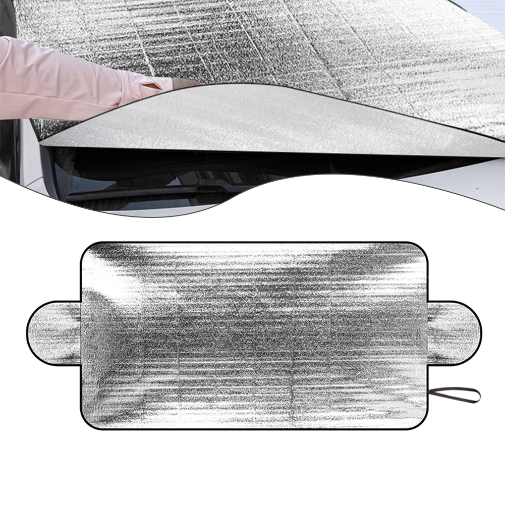 

Reflective Car Windscreen Sun Shade Foldable Sunshade Blind Visor Protector Foldable And Reflective Design 200*70CM Accessories