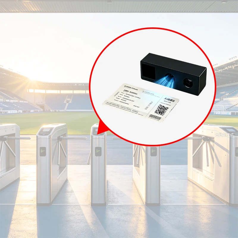 LONVILL Compact Barcode Scannr Wide Angle Aztec 2D Barcode Scanner Engine for Stadium Event Access Control