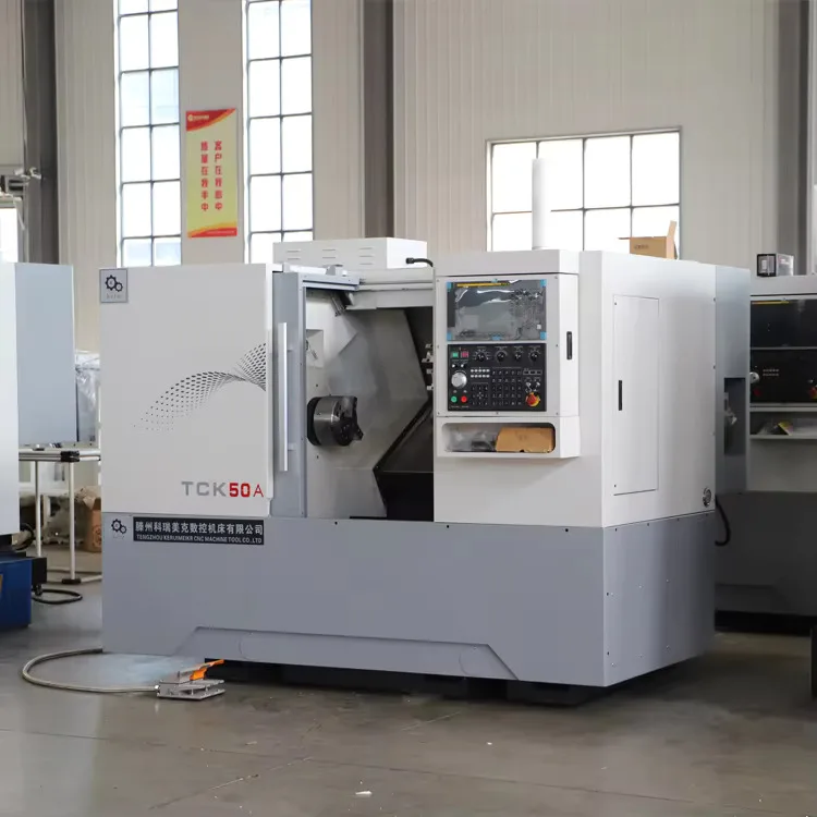 Mesin Bubut Cnc Pengumpan Batang Biaya Rendah TCK50 TCK56 Tour Cncc