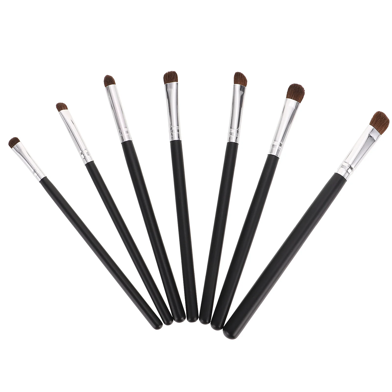 Ensemble de pinceaux pour les yeux, 7 pièces, pinceaux de maquillage Premium pour femmes, pointes de glisse en douceur, Eyeliner pratique, outils d'ombre, cadeau idéal