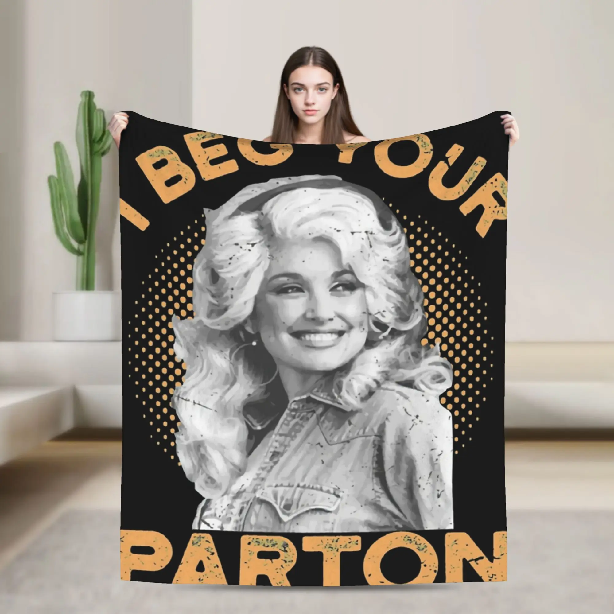Novelty Design RIP Dolly Parton Blankets Soft Coral Fleece Plush  Relax Throw Blankets Machine Washable