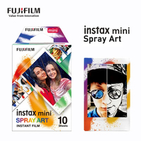 Fujifilm Instax Mini Film Instax Mini 12 Spray Art Design Film For Fuji Mini 41 8 9 SE 25 99 40 Evo 90 11 Instant Cameras Link 3