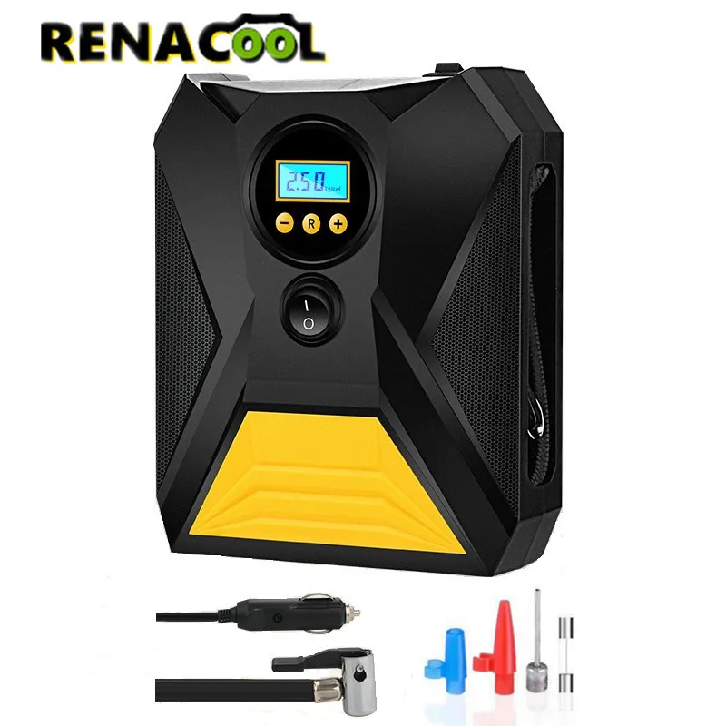 

120W Portable Air Pump Digital Car Air Compressor Tire Inflator Inflatable Pump for Car Bicycle Rechargeable Balls