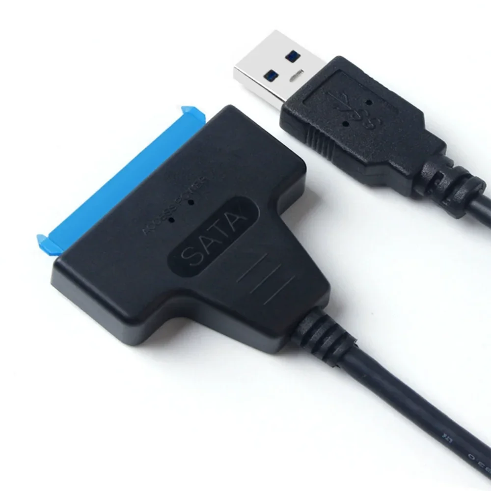 USB 3.0 إلى SATA 22 Pin Cable Sata إلى USB 3.0 محول محول دعم 2.5/3.5 بوصة محرك الأقراص الصلبة الخارجي SSD Sata