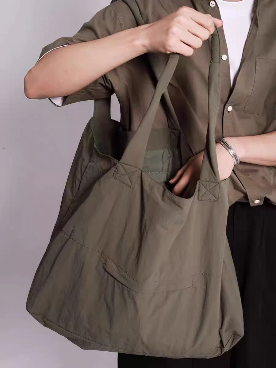 Functional Spring Autumn Original Simple oulder Tote Bag Waterproof Light Handheld Large Capaci Storage Commuting Bag