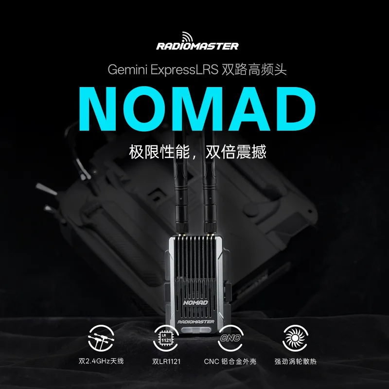 Radiomaster Nomad Gemini ELRS Dual HF Head for MICRO & NANO Interface