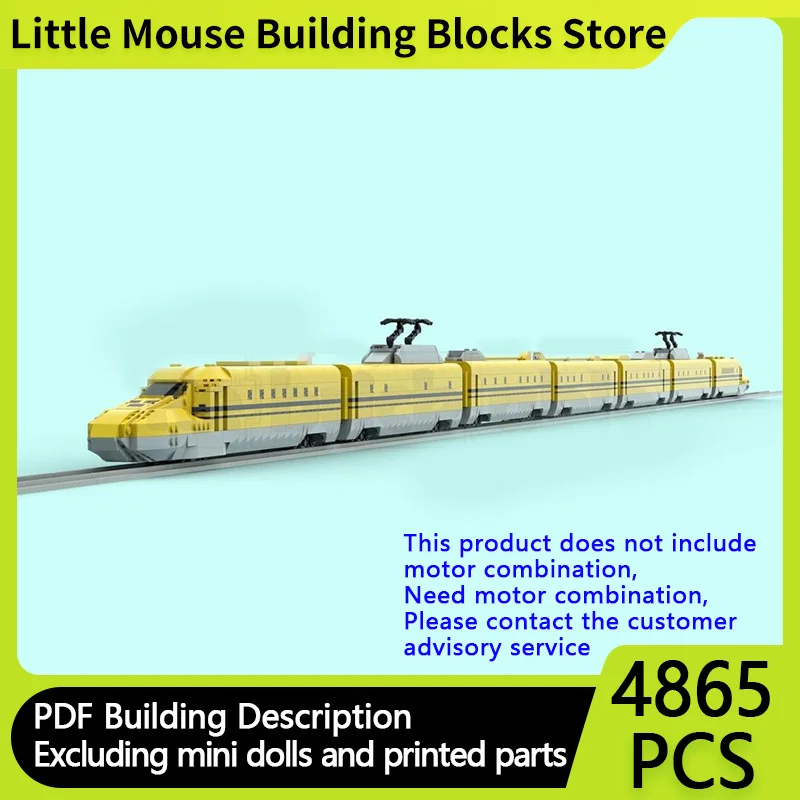 City Car Model MOC Building Bricks Comprehensive Track Inspection Train Modular Technology Children Holiday Gifts Assemble Toys