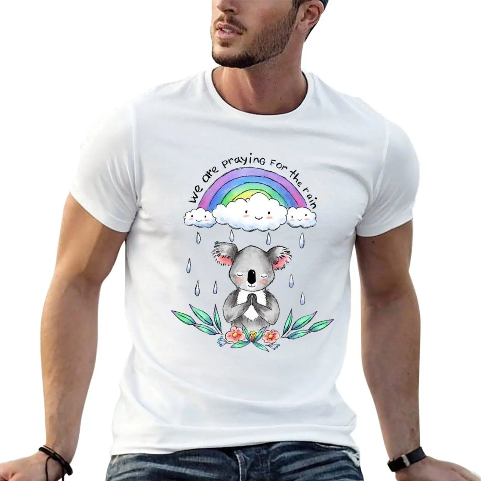 Copie de Save Koala Charity - 100 % des ventes sont destinées au fonds pour sauver les koalas. T-shirt pour homme en coton.